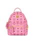 MCM Bebe Boo Side Studs Backpack, &pound;150, Handbags, Pink, Leather, Front view